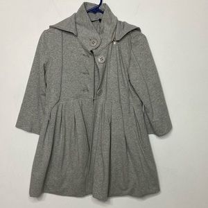 Anthropologie Hazel Gray Sweatshirt Jacket
